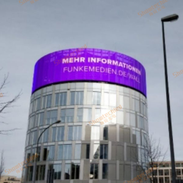 High Brightness Energy Saving Screen , P15.625 Outdoor Curtain Led Mesh Display