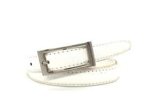 China Alloy Buckle White 18mm Women's Fashion Leather Belts factory