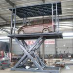 Mobile Car Scissor Lift 3m 6m Height Double Deck Mid Rise Automotive Lift