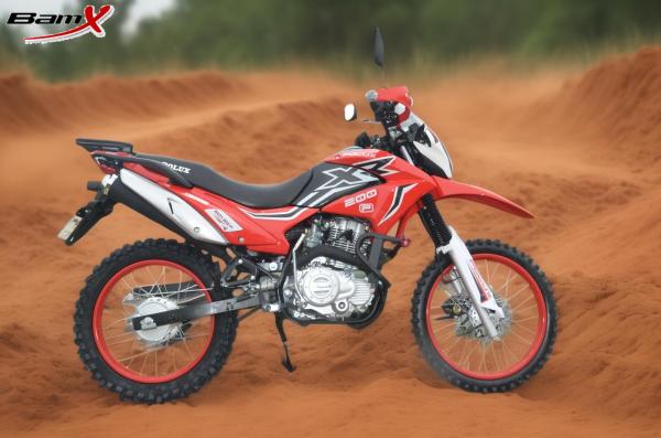 10kw 7000rpm Enduro Dual Sport Motorcycle 4 Stroke 200cc LED Light Hand