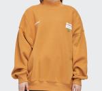 Streetwear Winter Fleece Oversized Long Sleeve Embroidery Women O Neck