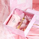 Luxury Birthday Gift Packaging Cardboard Cosmetic Packaging Box Marble Grain