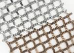 52% Opening Area Architectural Metal Mesh Gold Color Decorative Wire Screen