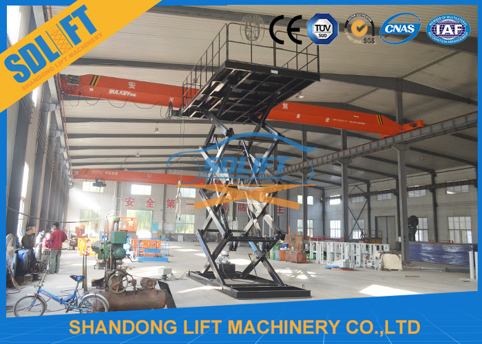 Portable 3000kgs 5M Basement Scissor Car Parking Lift