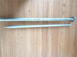 China Hot Forged Round Head Tent Nails / Tent Pegs With 5/8“ 3/4” Diameter factory