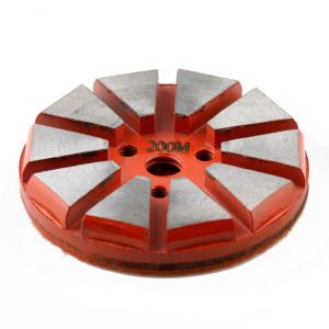 China Orange Concrete Grinding Disc Grit 150 10mm Metal Grinding Block factory