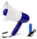 Compact and Lightweight Rechargeable Megaphone Speaker with USB Charging
