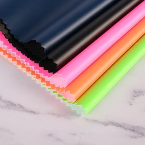 China White PU Leather for Garment 54/55' Width factory