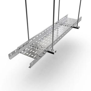 China Lightweight Aluminum Cable Tray with Easy Installation Powder Coated Finish Fire Resistance factory