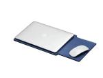 Office PU Laptop Sleeve Leather Bag Embossing Logo 15 / 16 Inch For Macbook Pro