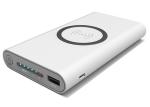 Fashion 3 In 1 QI Wireless Power Bank 10000mah 135*73*19mm Dimension OEM Support
