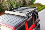 Jeep Wrangler JL Accessories AL6063 SS304 Roof Basket Cargo Carrier with Gutter
