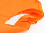 Orange Color Polyester Tote Bags With Pattern , Cloth Polyester Shopping Bags