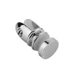 Fixed Glass Holder YS-025, Zinc Alloy, for glass 8mm, finishing chrome or Satin