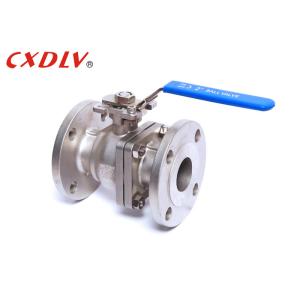 Class 150LB CF8 Stainless Steel Flanged Ball Valve 2 Inch Operating By Handle