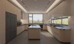 Large Rectangular Island Stainless Steel Commercial Kitchen Cabinets Formaldehyd