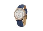 White Dial Ladies Leather Strap Watches , Stainless Steel Crown Ladies Dress