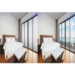 China Dynamic Privacy Bedroom Tempered PDLC Privacy Glass Remote Control PDLC Polymer Dispersed Liquid Crystal Glass For Construction factory