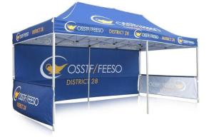China Advertising Pop Up Canopy Tent With Sides , Customized Instant Gazebo Marquee Tent factory