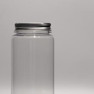 China 500ml Clear Plastic PET Bottle For Juice / Nut Storage With Custom Logo factory