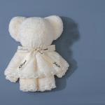 Child Age Group 30x30cm Coral Velvet Fleece Bear Towel for Wedding Business