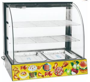 China 220V 50Hz Hot Food Display Case 0.48m2 for Kitchen Catering factory