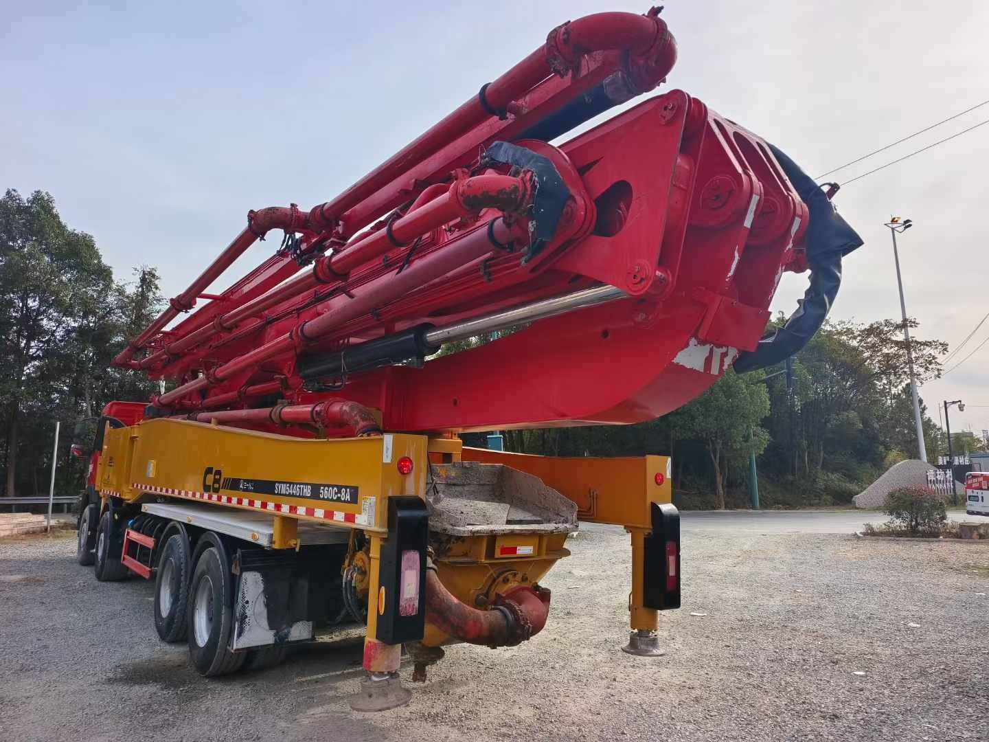 2020 SANY Concrete Mixer 56m Installed on Volvo Chassis for Concrete Pump and Hopper Accessory