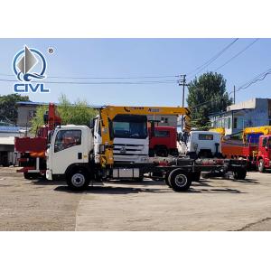 3.2 Tonne Crane Truck With 4x2 Light Truck Chassis Engine 130hp