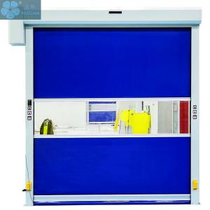 China Automatic Industrial Cold Room Roller Shutter Door Commercial PVC Carwash Door High Speed Rolling Door factory