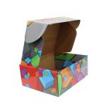 Custom Size Corrugated Gift Box Colorful Kraft Paper Corrugated Box double wall