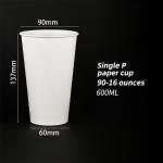 Eco Friendly Coffee Single Wall Paper Cups For Vending Cup Machine
