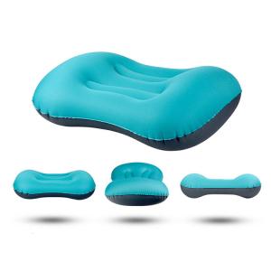 China Tpu Outdoor Inflatable Pillow Water Resistant Customized Logo Crescent Shape factory