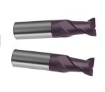 2- Flute Solid Carbide End Mills Straight Shank Long Neck And Short Cutting Edge