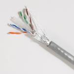 Wholesale Bulk CAT6A SFTP 23AWG PVC Gray Jacket Cable Industrial-Grade Network
