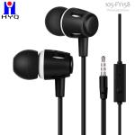 OEM TPE Cable IPX2 Wired In Ear Earphones FCC CE Certification