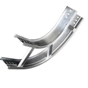 China 25mm 300mm Side Rail Height Galvanized Aluminum and Magnesium Ladder Cable Tray with Hole factory