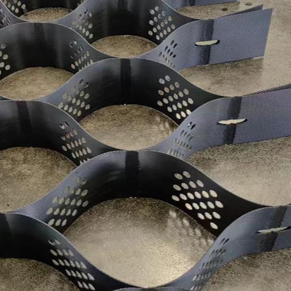Flexible Plastic HDPE Black Driveway Grid Gravel Geocell For Slope Protection