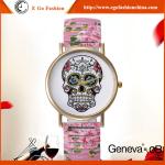 GV08 Fashion Jewelry Wholesale Human Skeleton Dial Watch Quartz Analog Watches