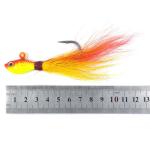 3D eyes bucktail jig saltwater fishing lure 6 pieces 1/2 oz 1/4 oz 3/8 oz 1 oz