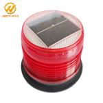 Red Amber Flashing Marine Solar Warning Light Magnet Base Waterproof IP68