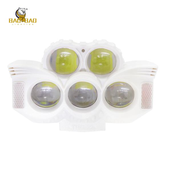 White Case Red Blue Plastic Project Light White Yellow Flashing Motorcycle Fog
