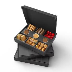 China Food Grade Kraft Paper Sushi Cookies Delivery Box with Custom Size Accepted and Logo factory