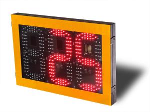 China 3 Digit Radar Speed Sign Costs With Red Green Color For Junction factory