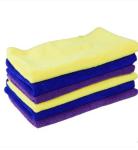 OEM Microfiber Dish Cloth Green Ultrasonic Trimming Coral Fleece 600gsm