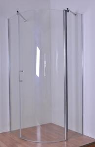 China Single Hinged Door Quadrant Shower Enclosures With Double Fixed Panel factory