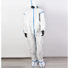 Chemical Industrial Workers Clothing Taped Seam Microporous Coverall with 3