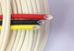 200 Degrees High Temperature Flexible Tubing Silicone Coating Fiberglass Braided