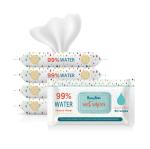 Disposable Gentle Eco Baby Water Wet Wipes Cleaning 80PCS Bags OEM GSM Wipes