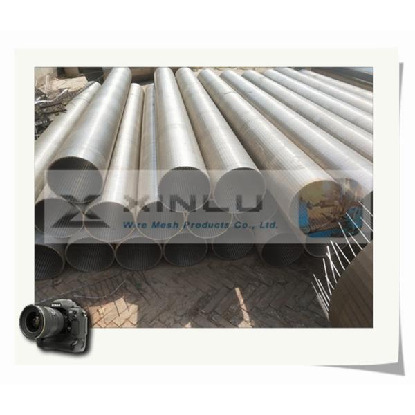 Wire Wrapped Water Well Screen Pipe 450 PSI Pickling Electrolytic Polishing