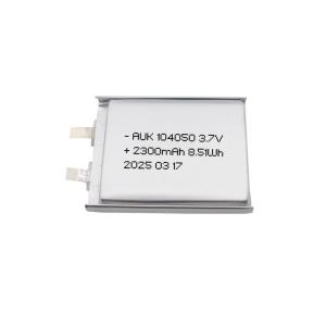 China AUK 104050 3.7V 2300mAh Ultra-Low Temperature -40℃ lipo Battery For Heated Clothing And Low-Temperature Environment Products factory